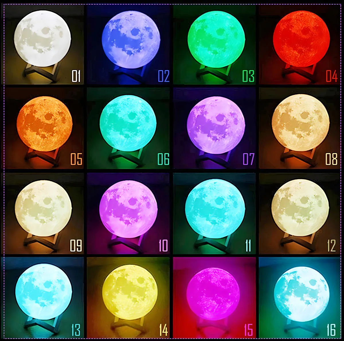 LAMPARA LUNA 3D