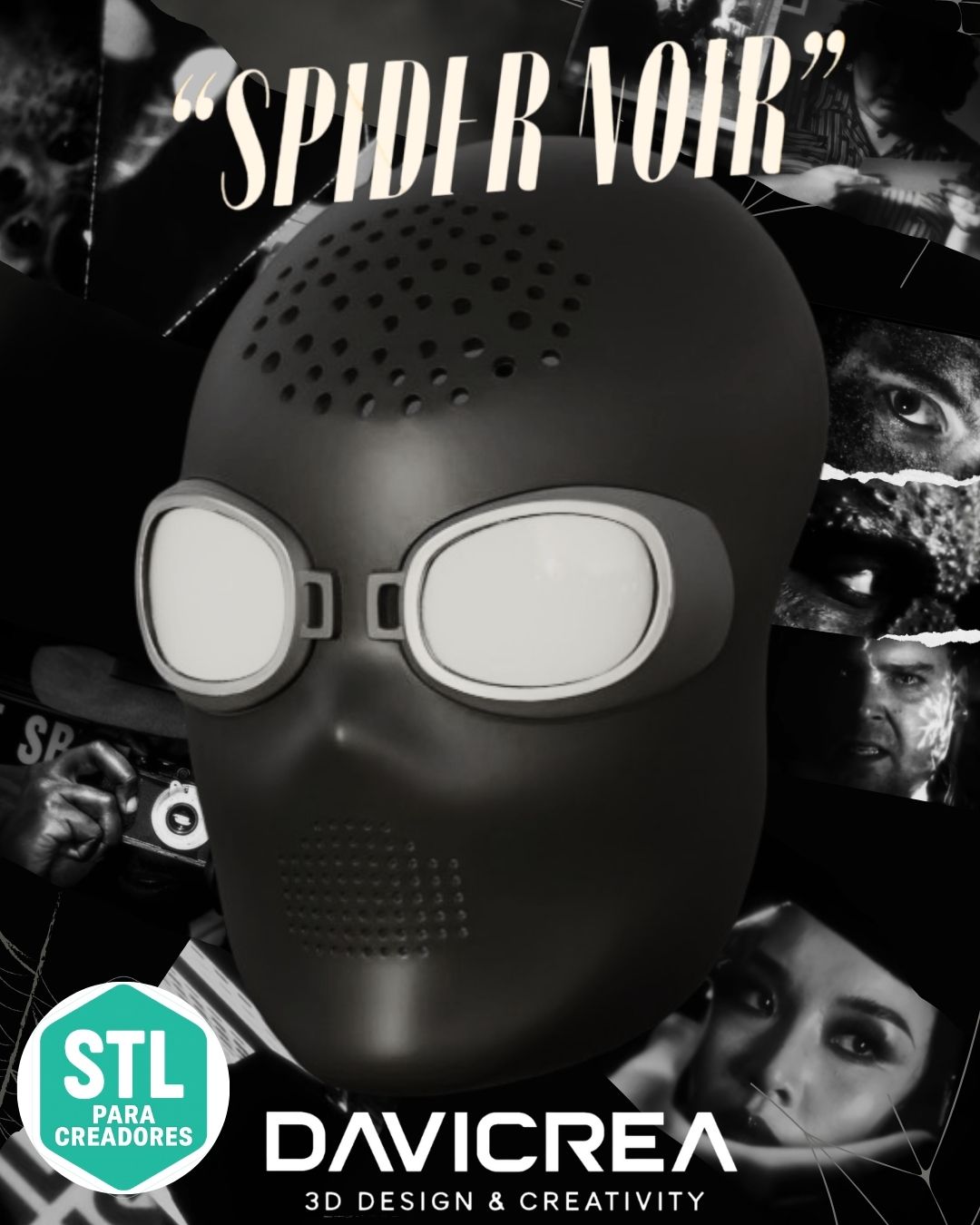 Máscara Spider Noir (Edición Cinemática)