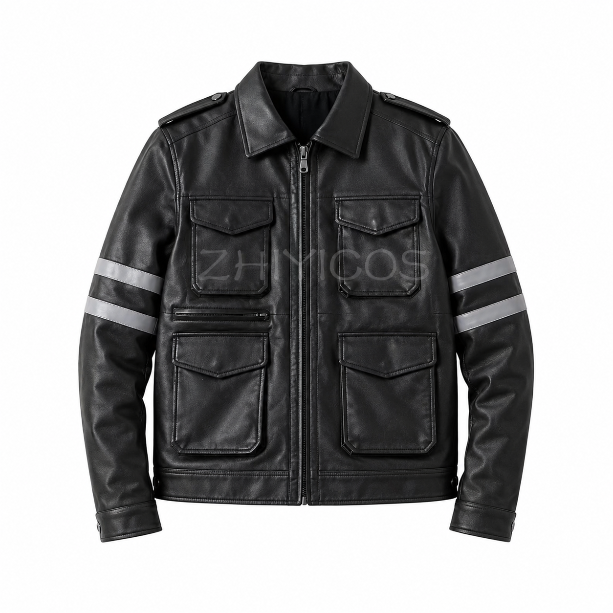 Chaqueta Leon Kennedy Biohazard 6 – Abrigo de Cuero Sintético