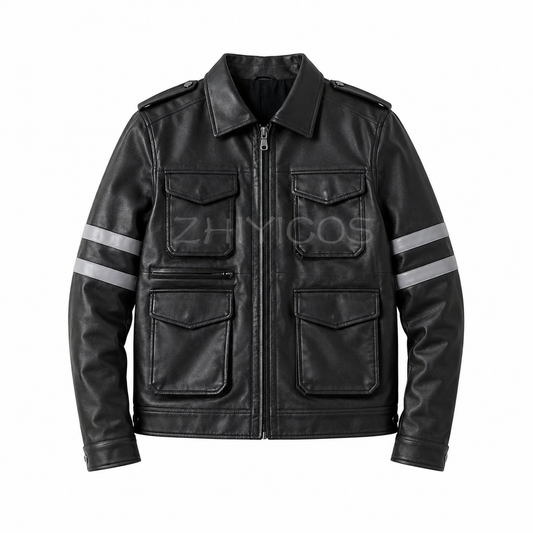 Chaqueta Leon Kennedy Biohazard 6 – Abrigo de Cuero Sintético