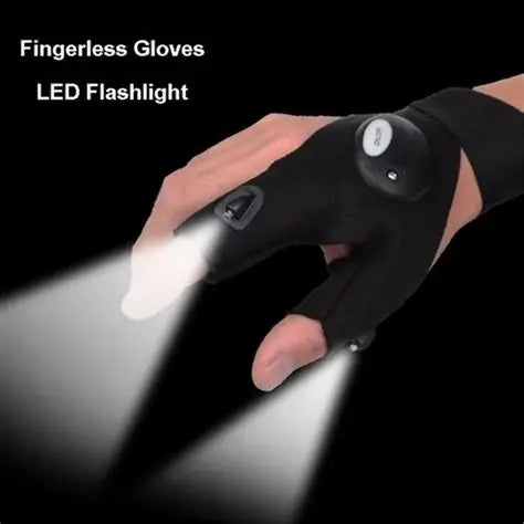 Guante Luz Linterna Led impermeable
