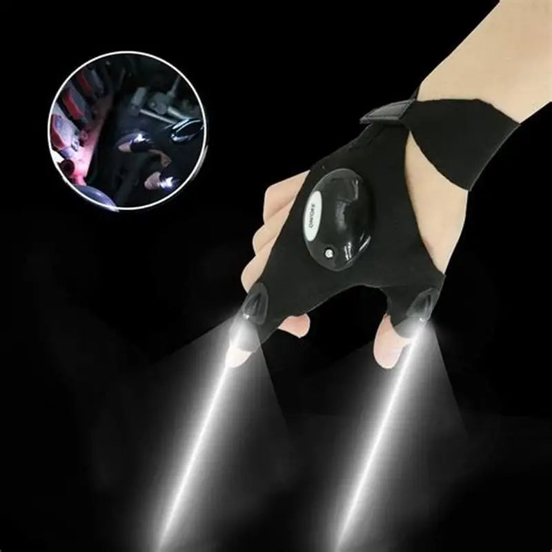 Guante Luz Linterna Led impermeable