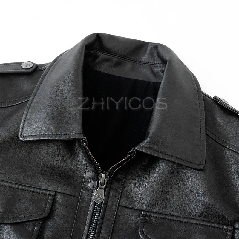 Chaqueta Leon Kennedy Biohazard 6 – Abrigo de Cuero Sintético