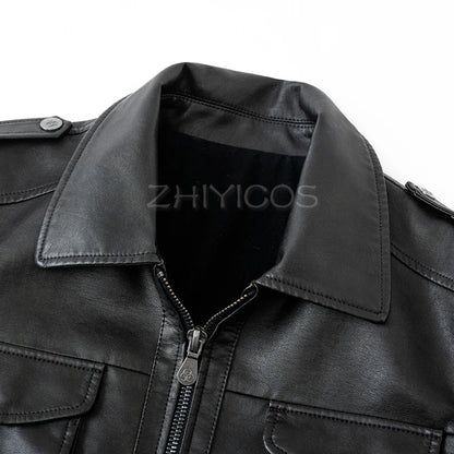 Chaqueta Leon Kennedy Biohazard 6 – Abrigo de Cuero Sintético