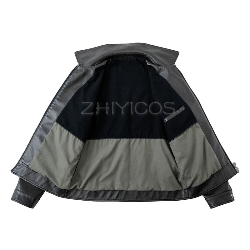 Chaqueta Leon Kennedy Biohazard 6 – Abrigo de Cuero Sintético