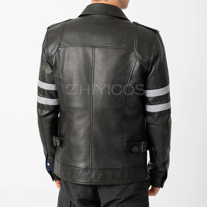 Chaqueta Leon Kennedy Biohazard 6 – Abrigo de Cuero Sintético
