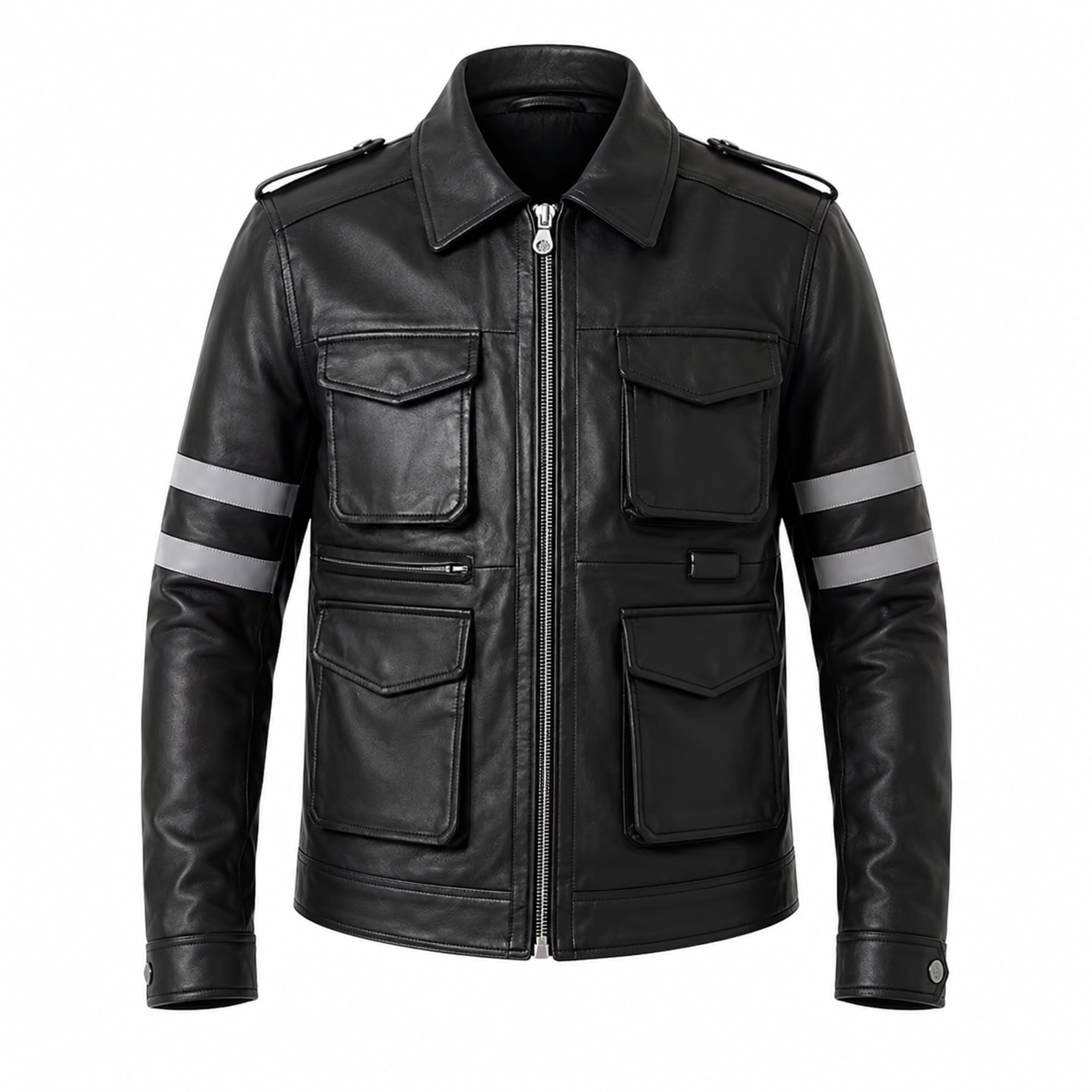 Chaqueta Leon Kennedy Biohazard 6 – Abrigo de Cuero Sintético