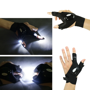 Guante Luz Linterna Led impermeable